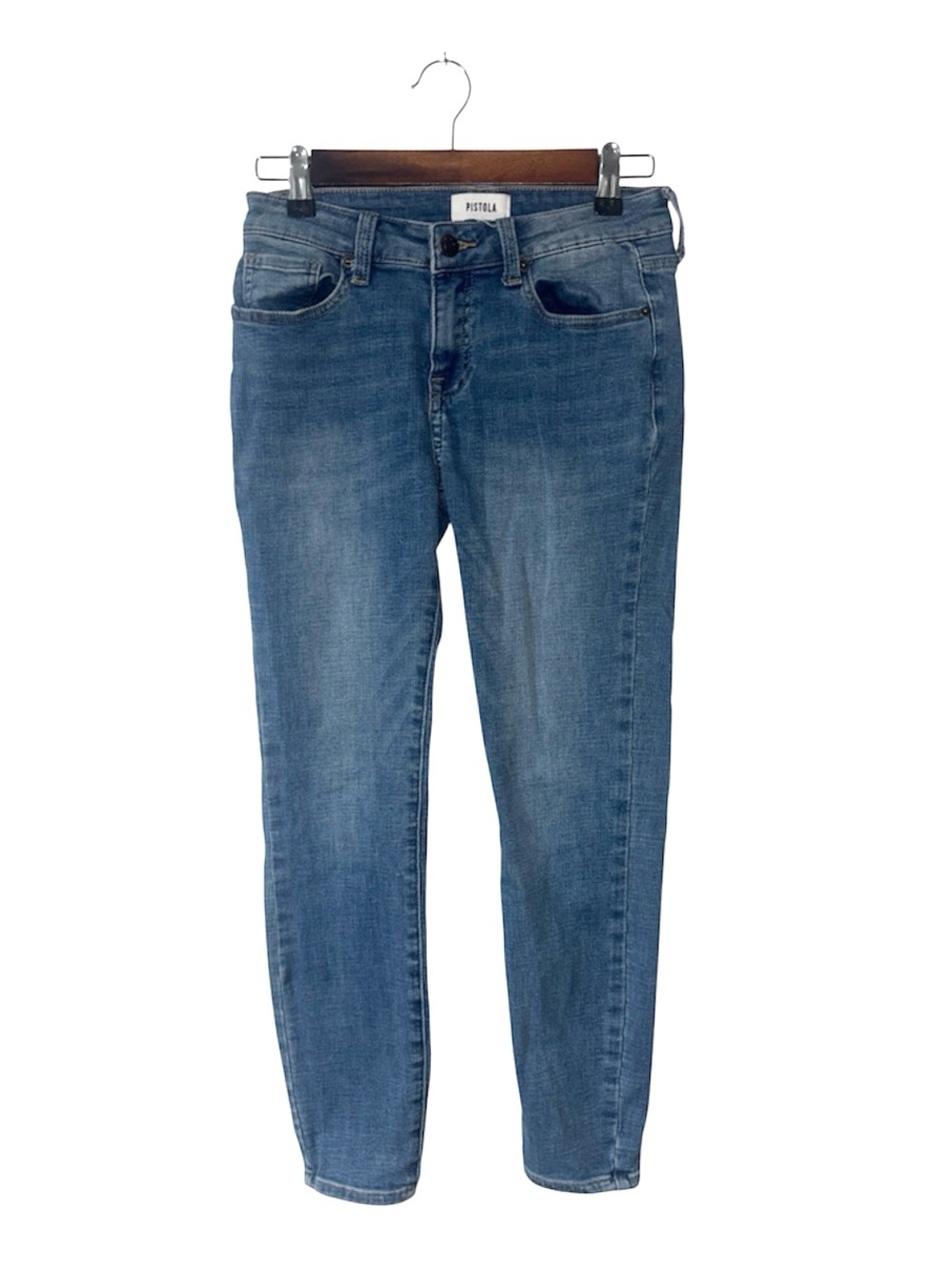 Pistola Blue Skinny Leg Jeans Denim Stretch Size 26